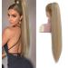 Ms Taj Drawstring Ponytail Extension 30inch long Straight Synthetic ponytail extension 2 clips hairpiece for women Honey Blonde Daily use 30inch-Straight Honey Blonde