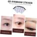 PLAFOPE 4pcs Eyebrow Stickers Semi Permanent Eyebrow Hair False Eyebrows Cosmetics Make up 6d Template - Buy Online on GoSupps.com