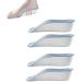 2 pairs of orthopedic high pads 1.0 Arch Support Height Increase Insoles height increase heel insoles invisible shoeing inserts shock absorption for men white/black (3.5cm)