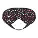 SSIMOO Black Polka Dots Soft Sleep Eye Mask Female Breathable Eye Patch Perfect for Travel and Relaxation