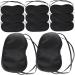 48 pcs Silk Sleep Masks Set - Satin Eye Covers for Men - Black Blindfold for a Good Night's Sleep - Buy Online on GoSupps.com