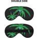 SSIMOO Coconut Tree Soft Sleep Eye Mask | Breathable Eye Patch for Women | Perfect for Travel & Relaxation - Black - Buy Online on GoSupps.com