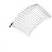 SOLUSTRE French Hair Pin White Veil 7. 8cm 20 Teeth Wedding Veil Comb Silver Wire Bridal Veil Hair Combs Minimalist Metal Hair Side Comb for Women French Barrette Hair Clips Wedding Veils - Buy Online on GoSupps.com