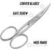 SAM Manicure Scissors for Nails Curved 9 cm Silver - Buy Online on GoSupps.com