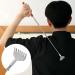 Extendable Stainless Steel Back Scratcher - 20 to 68 cm Black & Red - Perfect Gift for Men & Women - Buy Online on GoSupps.com