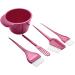 5-Piece Premium Salon Hair Dye Kit for DIY Hair Coloring | Includes Brushes, Bowl, Whisk | Purplish Red - Buy Online on GoSupps.com