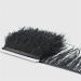 FQTANJU 2 Yards Black Ostrich Feather Fringe Trim Ribbon for Sewing, Crafts, and Clothing DIY - Buy Online on GoSupps.com