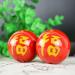 Baoding Balls Set - Stress Relief & Hand Exercise - Dark Red Chinese Massage Balls for Adults | Natural Health Tool - Buy Online on GoSupps.com