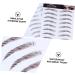 Housoutil 4pcs Eyebrow Stickers False Eyebrows for Women Water Transfer Eyebrow Sticker 6d Template Make up - Buy Online on GoSupps.com