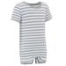 Special Needs Clothing Popper Vest Short Sleeve Bodysuit with Crouch Snap Button Adaptive Clothing For Children with Special Needs Supersoft Cotton Elastane Fabric By Kaycey 13-14 Years Grey/White