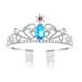Lovelyshop Blue Diamond Snowflake Rhinestone Girls Tiara Princess Elsa Crown