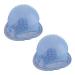 ESUSO 2X Reusable Salon Highlighting Hair Coloring Silicone Cap with Metal Blue