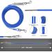 LINGSFIRE Dog Tie Out Cable 10m/33ft Tie Out Cable for Dogs Stainless Steel Wire Rope with Shock Absorbing Spring & Metal Swivel Hooks Pet Tie Out Cable for Large Dogs Up to 110 lbs - Buy Online on GoSupps.com