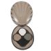 Outanaya Powder Dark Eyeshadow Shimmery Eyeshadow Eyeshadow Palette Black Plastic Shell Eyeshadow