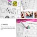 Nail Art Practice Book Beginner Manicure Training Drawing Cards Easy to Clean 12 Sheets Manicure Training Cards - Buy Online on GoSupps.com