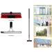 Window Wiper Cleaner Bright Tool with Water Spray Household Cleaner Kit High Window Glass Cleaning Brush Rotatable Brush Head 7.2M(24FT) - Buy Online on GoSupps.com