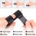 Supegar Finger Rail 4-Pack - Adjustable Reusable Trigger Finger Support with Removable Aluminum Rod for Index Medium Ring & Small Fingers - Black - Buy Online on GoSupps.com