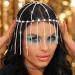 Kilshye Rhinestone Head Chain Silver Sparkly Crystal Headpiece Prom Costume Headband for Women - Buy Online on GoSupps.com