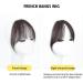 Bangs Hair Clip Air Bangs Wig For Women With Natural Front Forehead Invisible Hair Patch Round Face French Bangs Fake Bangs Bangs Clip in Hair(Color:Light Brown) - Buy Online on GoSupps.com