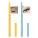Yellow & Green Gel Eyeliner 2 Colors Eyeliner Crayon Pencil Waterproof Long Wear Smudge-Proof Retractable Eyeliner Pen Matte Cream Waterline Eyeliner Delineador De Ojos Eye Makeup for Festival(05+07)