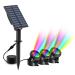 T-Sun solar pond lighting RGB solar underwater lamp LED pond light pond lighting with IP68 waterproof RGB color change Landscape headlight garden lighting for garden patio tree 3 set