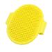 Ruilogod pet rubber adjustable massage bath glove hair brush yellow