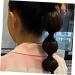 minkissy Lantern Bubble Braids Braid Extensions Hairpieces Curly Ponytail Extension for Black Women Drawstring Ponytail Clip Black Ponytail Extension Miss Headband High Temperature Wire Wig 45X11CM Black - Buy Online on GoSupps.com