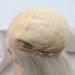 Kunsthaar Wig 61 cm Platinum Blonde Natural Waves U-Part Lace Glue-Free Heat-Resistant Fiber for Women - Buy Online on GoSupps.com