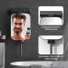 3X Magnification Shower Mirror with Razor Holder, 360 Swivel - Bathroom Accessories for Men & Women - 11 Larger Size - Includes 3pcs Adhesive Hooks - Black - Buy Online on GoSupps.com