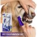 Toothbrush and Toothpaste Cat Fingerbrush Toothpaste Set Pet Store Hospital Shelter Teeth Care Kit for Fresh Breath for Puppies - Buy Online on GoSupps.com