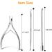 Professional Cuticle Nippers & Pusher Set - Stainless Steel Nail Remover & Cutter for Fingernails & Toenails - Ideal for Gel Nail Art - Travel Gift - Buy Online on GoSupps.com