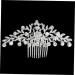 Ipetboom Hair Comb Crystal Headpiece Silver Crystal Hair Combs Accesorios Para Mujer Women Headpiece Silver Headpiece Prom Hair Accessories Rhinestone Comb Tiara Vintage Entrained Women's - Buy Online on GoSupps.com