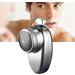 Portable Rechargeable Dual Head Electric Groomer - Waterproof Handheld Beard Cutter | Compact & Durable ABS Design (Silver - Buy Online on GoSupps.com