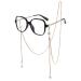 ZENOTTIC Blue Light Blocking Glasses with Eyeglasses Chain for Women Black