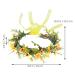 Minkissy Green Leaf Flower Crown | Sunflower Headband & Boho Hair Wreath for Weddings Festivals & Beach Parties - Fashion Hair Jewelry - Buy Online on GoSupps.com
