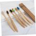 FRCOLOR 6pcs Wooden Toothbrush Set - Soft Bristles Travel-Friendly Pack - Buy Online on GoSupps.com