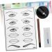 FOMIYES Practice Skin Kit 3pcs Microblading End Semi-permanent Kit Single Mouth and Skin Practice Eyebrow Pen Eye - Buy Online on GoSupps.com