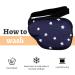 eZAKKA Adjustable Eye Patch for Amblyopia - Medical Eye Patch for Left Eye Navy with White Star - Buy Online on GoSupps.com