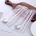 Chopsticks Spoon Set Red Stainless Steel Chopsticks Spoons 4 Sets Sushi Chopstick Soup Spoon Dinner Tableware Fork and Spoon HUAN TAI (Color : Pink) - Buy Online on GoSupps.com