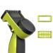 YINKE Guide Comb Guards for Philip OneBlade One Blade QP2520 QP2530 QP2630 QP2620 Electric Trimmer and Shaver, 14-length Precision Adjustable Comb 0.4 to10 MM Replacement Body Hair Pack Kit green
