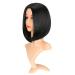 Shahnaneh Short Bob Wig 14 Inch Natural Black - Heat Resistant Synthetic Fiber Cosplay Wig for Women - Buy Online on GoSupps.com