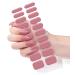 Wahrshei Nail Foils | 24PCS Self-Adhesive UV Gel Nail Stickers | Nude Pink Gel Polish Wraps for Stunning Nails - Buy Online on GoSupps.com