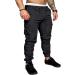 2023 Men's Streetwear Pants - Loose Casual Overalls & Hipster Sport Corset Long Pants in Black - Buy Online on GoSupps.com
