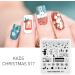 Shop Kads Nail Stamp Plate - Christmas Motifs for Stunning Nail Art | Snowflakes Santa Claus Christmas Trees & More - 5 Piece Set - Buy Online on GoSupps.com