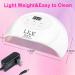 72W UV Nail Lamp for Gel Nails LKE LED Nail Dryer with Timer & Auto Sensor | Professional Nail Art Tools - Buy Online on GoSupps.com