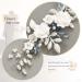 Catery Silver Bridal Hair Vine with Blue Rhinestones - Wedding Headband for Women and Girls - Buy Online on GoSupps.com
