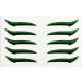 Autocollants Eye Liner Patch Maquillage Fard Paupi res Disque Maquillage Portable pour Voyage Spectacle Danse 10 Pi ces R sistant l'Eau Vert - Buy Online on GoSupps.com