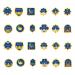 Cake Toppers Eid Mubarak Cupcake Topper Ramadan Cake Decorations Islamic Muslim Party Supplies 24PCS
