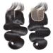 Remy Human Hair Top Lace Closure Hairpieces Middle Part 4"x 4" Virgin Human Hair Closure Extension with Baby Hair 10"