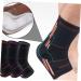 Mobestech Silicone Ankle Brace - Ankle Support for Sprained Ankles - Black 24x12cm | International Shipping Available - Buy Online on GoSupps.com